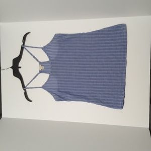 J. Crew Blue & White Striped Summer Top sz 2
